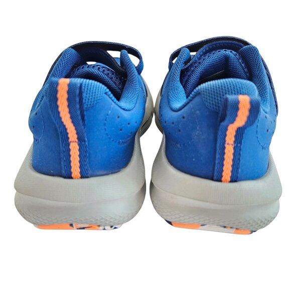 Under Armour Boys Shoes, Blue & Orange, Youth Size 2.5, Excellent Used Condition - Picture 7 of 16